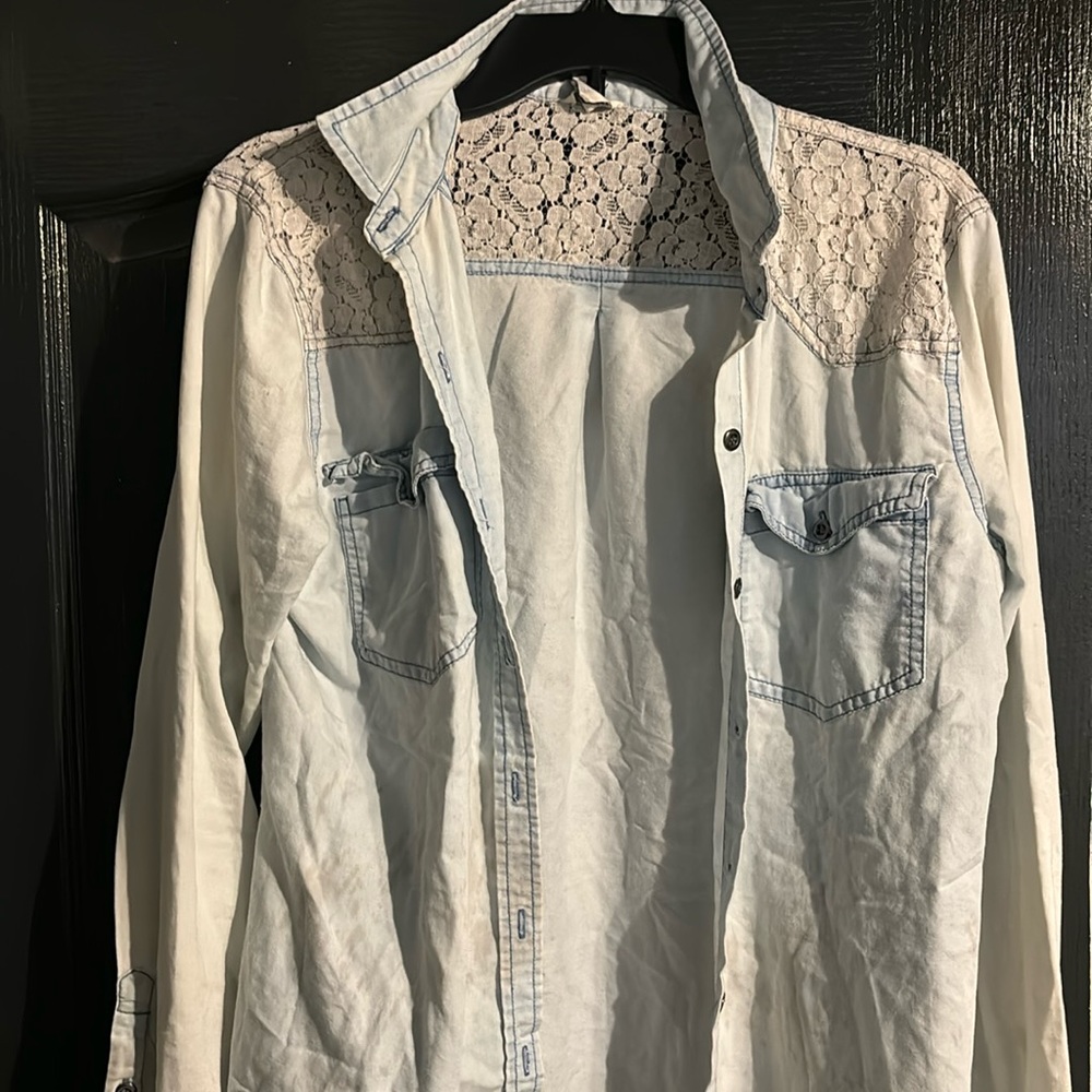 Lacy Country Style button up shirt